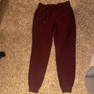 Lululemon Burgundy sweatpants